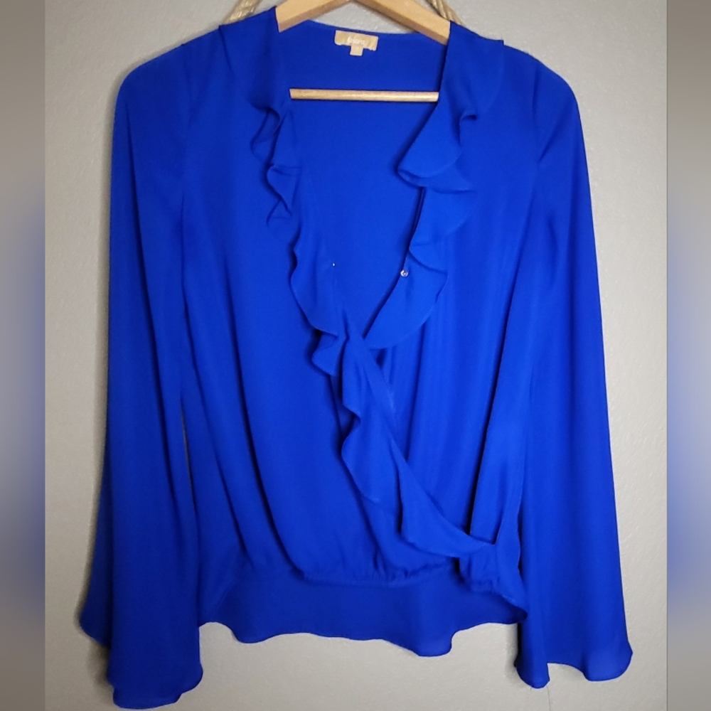 Takar Royal Blue Longsleeve Blouse